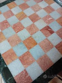 scacchiera in marmo fatto a mano