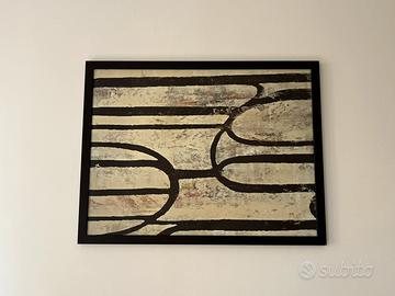 Quadro moderno stampa effetto dipinto in rilievo