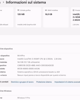 Micro PC Dell modello OptiPlex 3090 con Windows 11