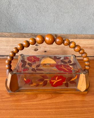 Contenitore Porta biscotti/caramelle vintage vetro