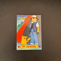 Carta pokemon ash e pikachu topps