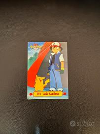 Carta pokemon ash e pikachu topps