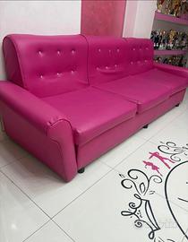 Divano rosa strass