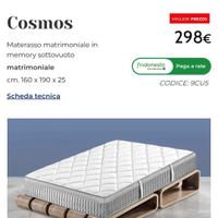 Materasso matrimoniale memory