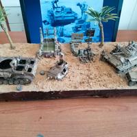 Diorama 1:35 Valentine e Panzer III  distrutto