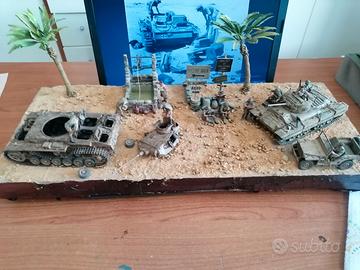 Diorama 1:35 Valentine e Panzer III  distrutto