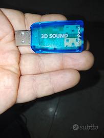 3D SOUND ADATTATORE USB AUDIO
