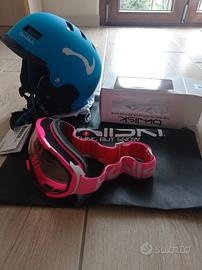 Casco da sci + maschera da sci.