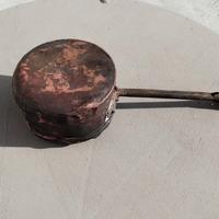 Antico scaldaletto in rame