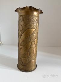Vaso in ottone da bossolo 1 Guerra mondiale