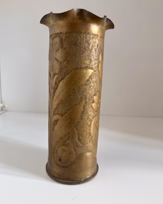 Vaso in ottone da bossolo 1 Guerra mondiale