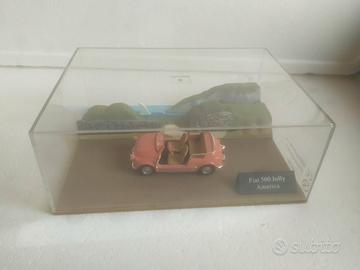 diorama modellino fiat 500 jolly America  1/43