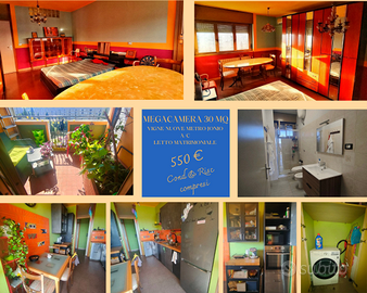 MEGACAMERA 30 mq con AC e letto matrimoniale 550