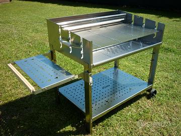 Barbecue a legna e carbonella inox 100 - ilSimo