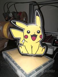 Lampada LED Pikachu Pokémon – Lightbox decorativa