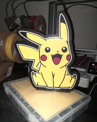Lampada LED Pikachu Pokémon – Lightbox decorativa
