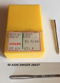 AGHI SINGER SCATOLA DA 50 PEZZI  216/17