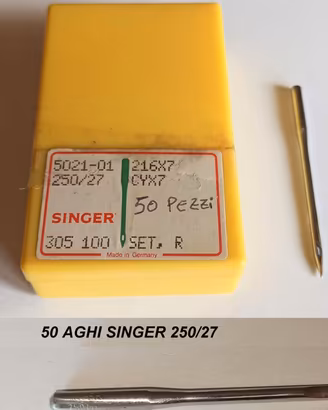 AGHI SINGER SCATOLA DA 50 PEZZI  216/17