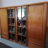 Mobile/Vetrina Soggiorno/Studio, in noce nazionale