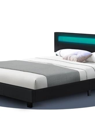 letto matrimoniale con led nuovo