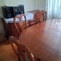 tavolo apribile 6 sedie e mobile