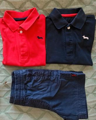 set estivo polo e pantaloncini bimbo 4 anni
