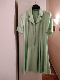 vestito verde acqua