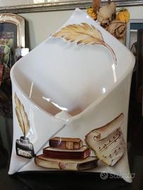 Portaposta ceramica dipinta a mano Lory Poma Pavia