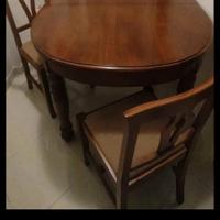 Tavolo legno massello più 4 sedie