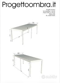 Pergola con Alette e telecomando