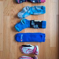 Guanti sci e calze da bambina/o