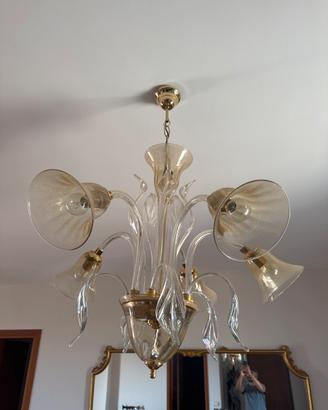Lampadari in vetro di murano (5 bracci)
