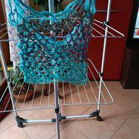 Canotta in cotone lavorazione ad uncinetto 