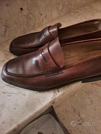 scarpe mocassino marrone eleganti