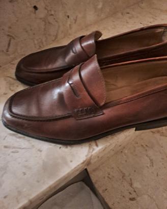 scarpe mocassino marrone eleganti