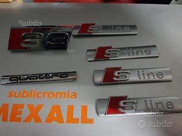 Loghi x audi s line s3 quattro tutti originale
