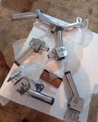 acciaio inox 316 portacanne basculanti porta canne