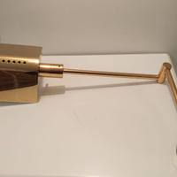 Lampada alogena da parete, placcata oro 18k