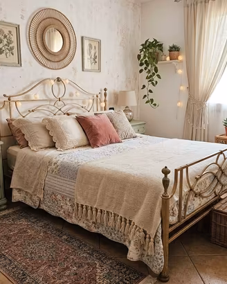 letto matrimoniale in ferro battuto e materasso 