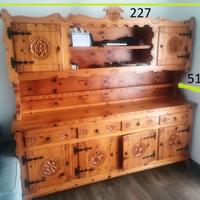 Credenza, madia massello di pino, mobile soggiorno