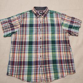 Lands' End camicia quadri maniche corte taglia XL 