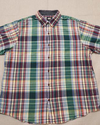 Lands' End camicia quadri maniche corte taglia XL 
