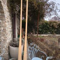 Coppia di remi in legno da decorazione 