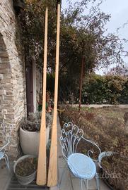 Coppia di remi in legno da decorazione 