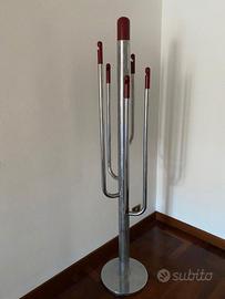 Appendiabiti Space Age in metallo cromato, anni 70