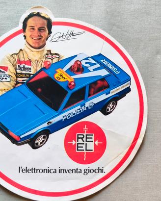 adesivo vintage degli anni '80  Gilles Villeneuve