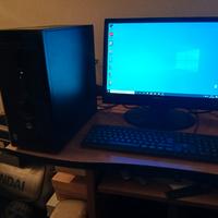 PC fisso intel i5 + monitor LCD da 20 pollice