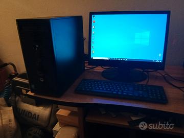 PC fisso intel i5 + monitor LCD da 20 pollice