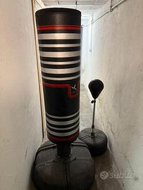 tira pugni con molla e sacco box grande da terra