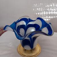 Vaso a calice,centrotavola in vetro di MURANO